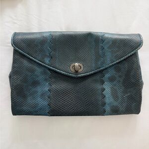 Bottega Veneta Teal Clutch